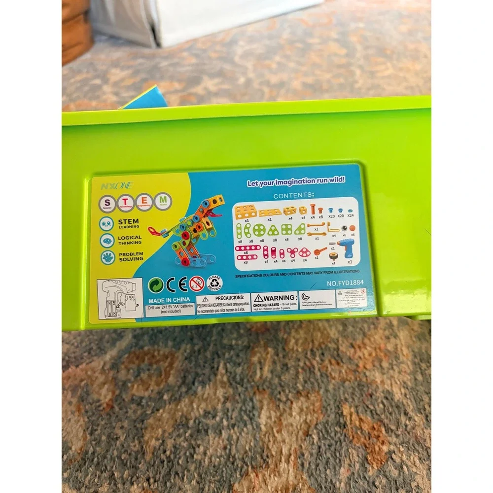 195 Piece Educational STEM‎ Construction Building Toy Set